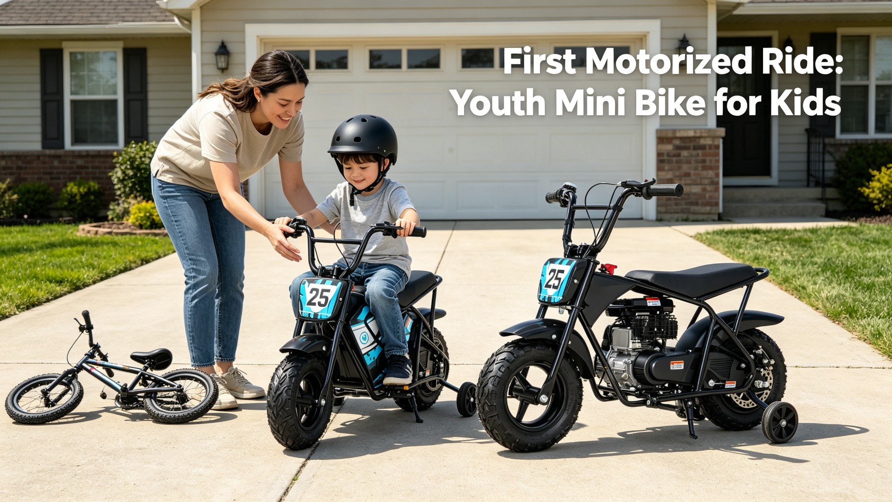 First Motorized Ride: Youth Mini Bike for Kids Transitioning from Bicycles