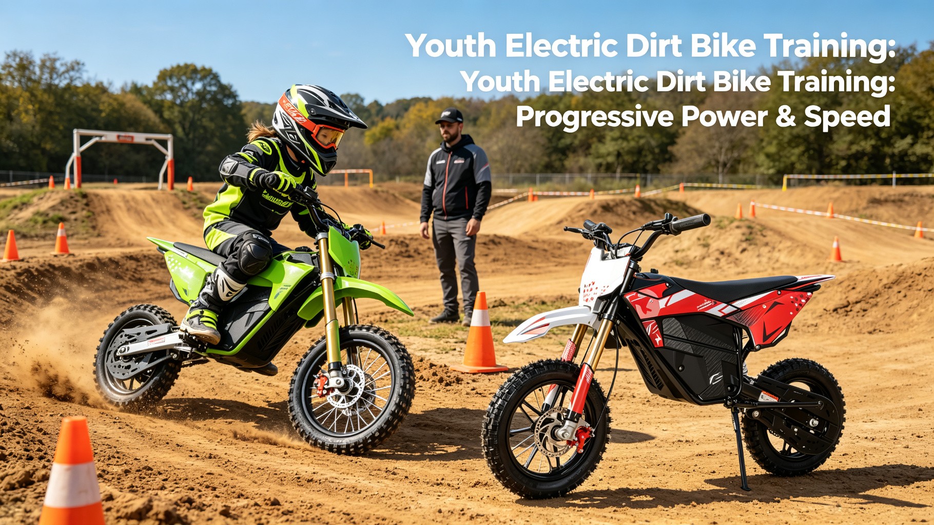 Youth Electric Dirt Bike Training: Progressive Power & Speed for Skill Development