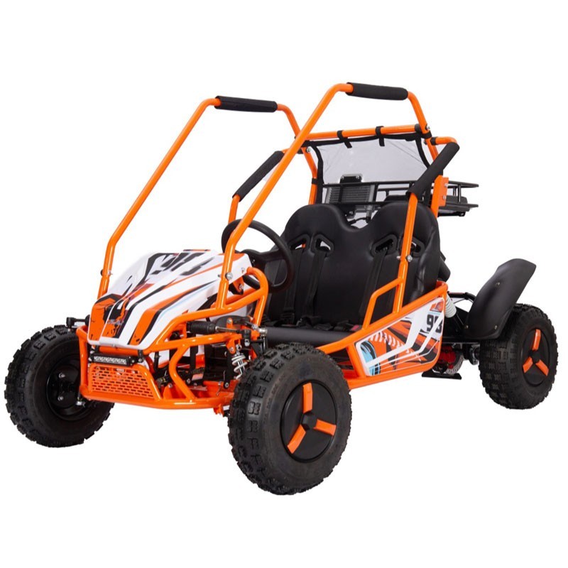 120CC Electric Start Gas Go Kart — Oil-Cooled CVT for Rental & Family